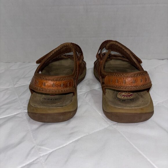 Earth spirit Cushion Womens 9 Adria II Brown Leather Sport Sandals Strap Comfort - Picture 7 of 15